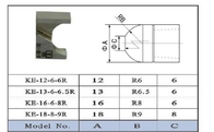 공기 팁 드레서 커터 블레이드 KE-12-6-6R KE-16-6-8R 슬리버 또는 노란 서피스