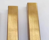 금빛 매우 가는 선 201 304 직사각형 스퀘어 튜브 ASTM A554