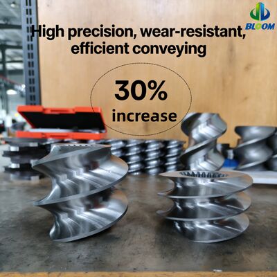 품질  Customized Wear and Corrosion Resistant Bimetallic Screw Segments for Twin Screw Extruder Parts with High Torque Capacity 공장