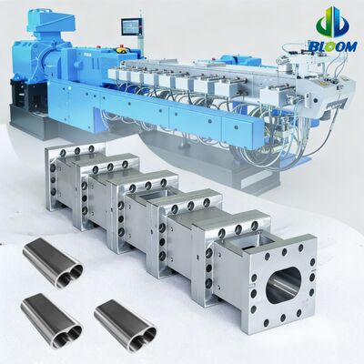 품질  Nickel Alloy Bimetallic Extruder Screws and Barrels with Wear Resistance and High-Temperature Tolerance for PP Pet PVC ABS Plastic Extruder 공장