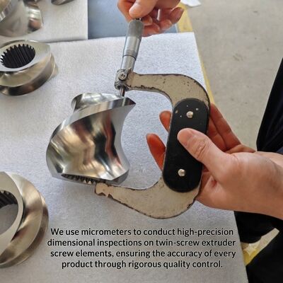 품질  High Efficiency Mixing 30mm Bimetallic Twin Screw Elements for Durable Extruder Performance 공장