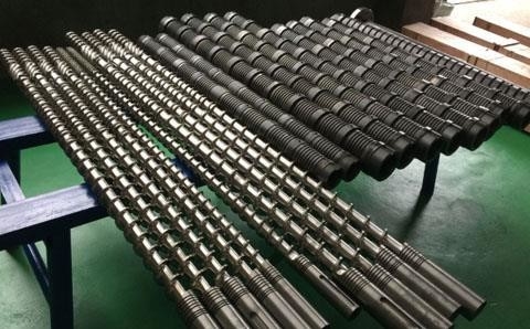가정용 농업 산업용 PE HDPE PVC 플라스틱 피침형 쌍 나사 배럴