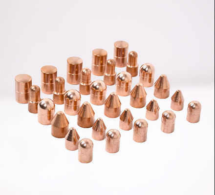 구리 전극 모자를 용접하는 저항은 스폿 용접건 소모품을 위해 기울어집니다