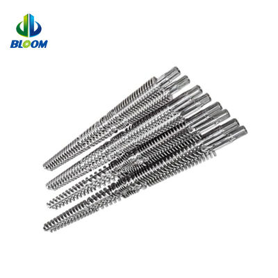 PVC WPC TPE TPU 생산을위한 Bimetallic 피침형 쌍둥이 나사 및 배럴