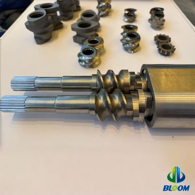 Extruder parts Screw Segment barrel and liner for Plastic resin mixing, compounding and granulation with halogen-free flame retardant