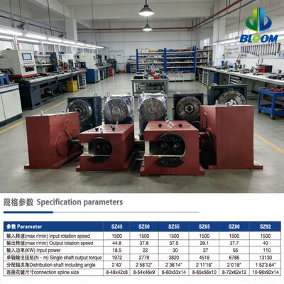 SJ SZ65 시리즈 고토크 정밀 동기 작동 압축기 플라스틱 나사 압축기용 변속기