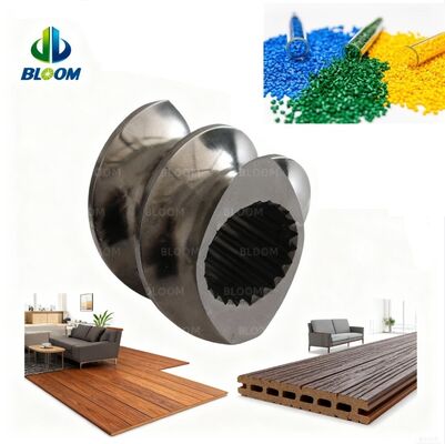 ZSK 시리즈 W6Mo5Cr4V2 직경 범위 20mm ~ 200mm의 동 회전 쌍 나사 추출기를 위한 쌍 나사 요소