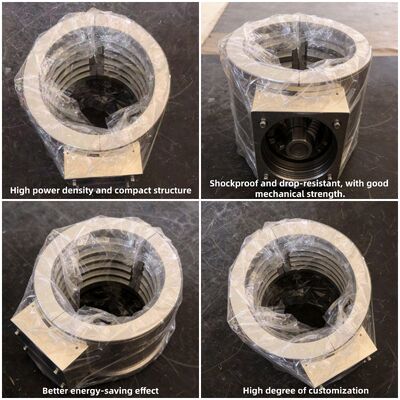 고 열효율, 일률적 열 분배 및 플라스틱 기계에 대한 내구성있는 건설을 가진 주름 알루미늄 벨트 히터