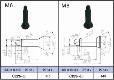 KCF 가이드 핀을 기계로 가공하는 점용접 & M4/M6/M8/M10/M12를 덤불로 둘러싸 가이드