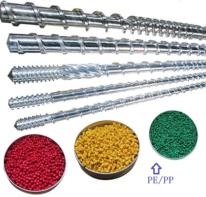 몰딩기를 부는 ＬＤＰＥ / HDPE / PP / 페이 / PVC를 위한 두 가지 금속으로 된 스크류 배럴